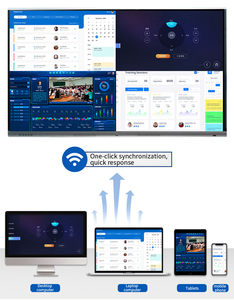 98 86 75 65 inch tương tác màn hình phẳng Android/Windows hệ thống kép cảm ứng đa điểm LCD Bảng trắng tương tác - Product Image 4