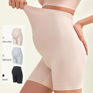 YIYI Maternity Safety <strong>Shorts</strong> Summer Thin Seamless Anti-Exposure <strong>Under</strong> <strong>Shorts</strong> Plus Size High Waist Belly Support Bottom <strong>Shorts</strong> - Product Image 1