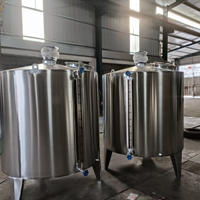 Mélangeur multifonction en acier inoxydable pour liquides chimiques et cosmétiques, cuve de mélange à double enveloppe avec agitateur