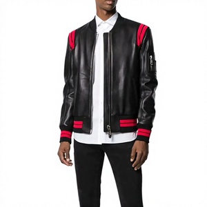 Chaqueta de cuero PU para hombre, estilo casual, con cuello alto, cierre de cremallera, para motocicleta, ideal para primavera. - Product Image 2
