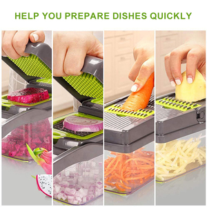 Easy Clean Mandoline Slicer Multifunctional <b>Vegetable</b> Chopper with Safety Hand Protector - Product Image 4