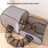 Nouveau Nid pour Chat, Boîte de Reproduction Respirante, Imperméable, Détachable, Lavable, Pliable, Cage Tunnel pour Animaux de Compagnie Toutes Saisons