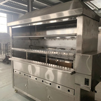 Four à barbecue rotatif automatique pour poulet et viande, avec fonction de rôtissoire pour saucisses au poisson et chili au charbon de bois péruvien