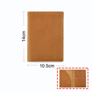 Groothandel Vintage Gewaxt Echt Gek Paard Lederen Paspoortkaarthouder Multifunctioneel Met Aangepast Logo Voor Creditcards - Product Image 5