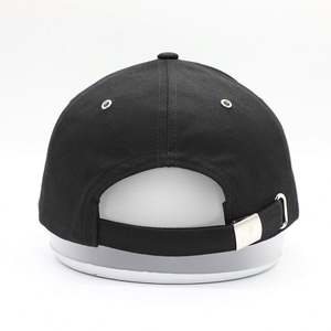 Meidiney BSCI Manufacture Custom 6 Panel <b>Mens</b> Plain <b>Black</b> Embroidery Logo Baseball <b>Caps</b> - Product Image 5