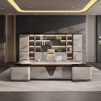 Bureau de direction moderne convertible et extensible pour patrons/PDG - Design luxueux avec taille personnalisable