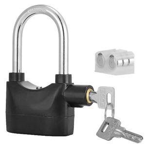 Gembok <span class=keywords><strong>Alarm</strong></span> Sepeda Motor Dorich Berkualitas Tinggi Anti Air 110db Baja Hitam 9mm dengan Kunci - Product Image 2