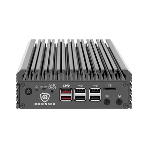 Intel N100 N305 Fanles Mini-PC-Firewall-Gerät DDR5 RAM M.2 SSD 4×2.5Gbe VPN-Router Firewall Minikomputer