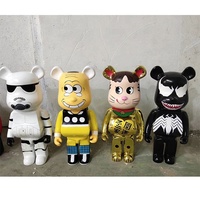 Ours en résine style Graffiti pouces, Sculpture d'extérieur en brique, taille de vie, en vente