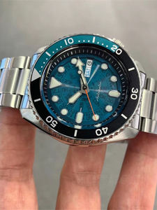 Montre-bracelet sportive rétro tendance pour homme SRPJ45 47K1, montre mécanique lumineuse avec bracelet en acier inoxydable et affichage à aiguilles - Product Image 3