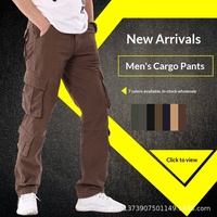 Pantalon de jogging décontracté pour homme, coupe ample, imperméable et respirant, en coton, pour activités de plein air, fourni par le fabricant