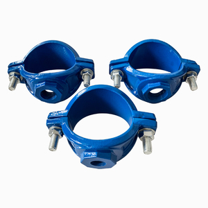 <span class=keywords><strong>Selle</strong></span> en fonte ductile à haute pression avec raccord femelle, pulvérisée <span class=keywords><strong>de</strong></span> résine époxy pour tuyaux en PE et <span class=keywords><strong>PVC</strong></span> - Product Image 4