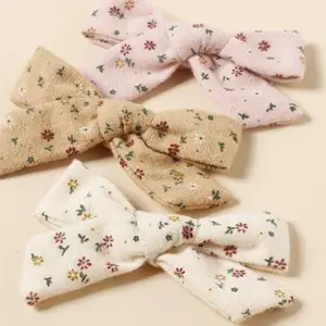 New design Hair Accessories shivering Cloth Bows Barrettes Alligator Clips For Babies Toddlers Teens