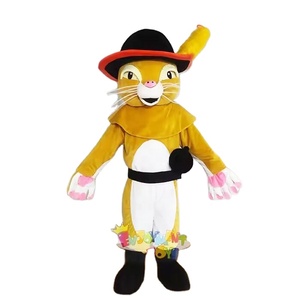 Costume da Mascotte del Personaggio Gatto in Pelle di Puss in Boots per Adulti, Certificato CE, da Guangzhou Enjoyment - Product Image 1