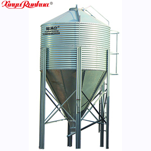Poubelle d'alimentation <span class=keywords><strong>en</strong></span> acier de 10 à 100 tonnes du fournisseur chinois pour <span class=keywords><strong>le</strong></span> stockage des aliments pour animaux - Product Image 1