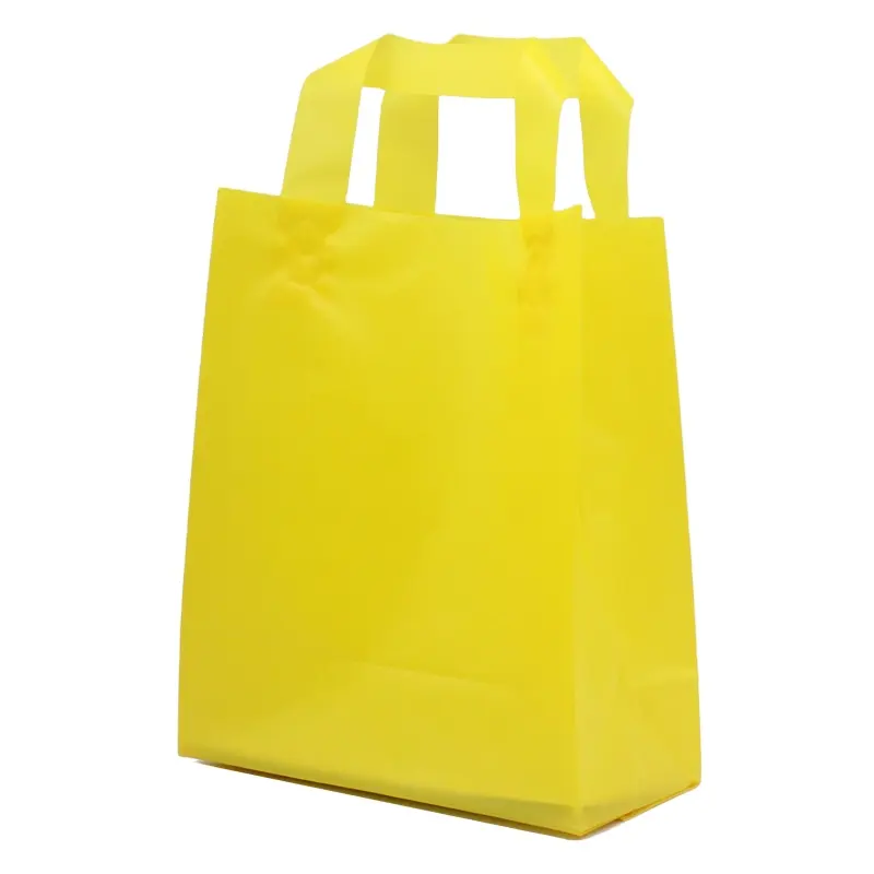 Personalizado fácil de llevar importación bolsa de plástico ASA de lazo bolsa de compras de plástico de China