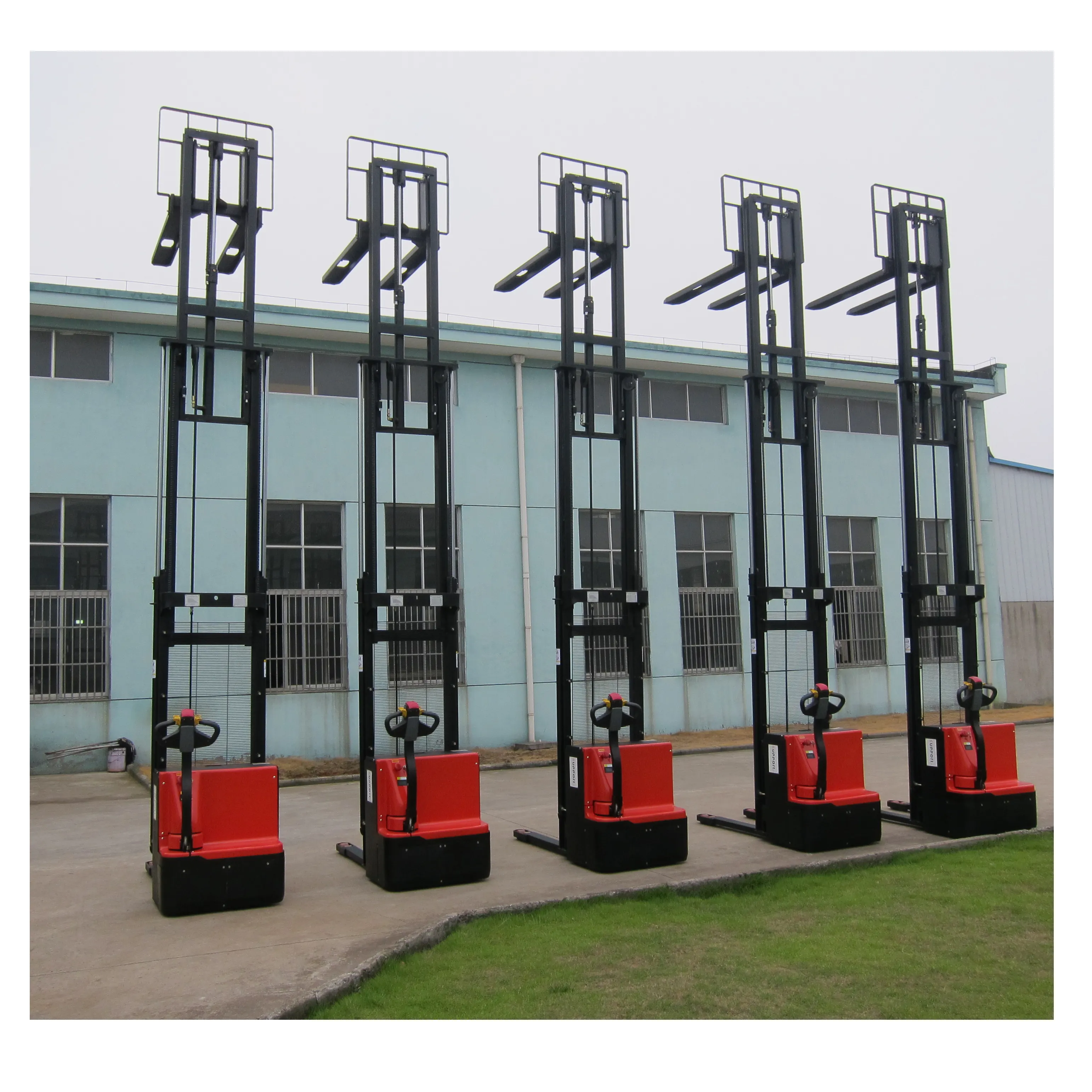 Promosi Stacker Electric Pallet 1ton 1.2ton 1.5ton 3M 3.5M 4M 4.5M Lift Tinggi