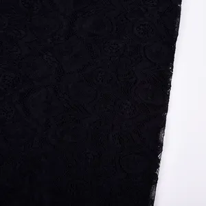 Wholesale Fancy Design Floral Lace Nylon Spandex Elastane French Lace Fabric For Women Dress