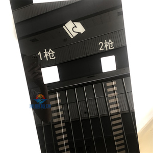 Station de charge panneau de verre écran en soie noir semi-transparent noir blanc motif/<span class=keywords><strong>texte</strong></span>/numéro/logo écran en soie verre trempé - Product Image 4