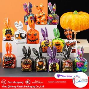 Bolsas <span class=keywords><strong>de</strong></span> embalaje <span class=keywords><strong>de</strong></span> Halloween, 50 piezas, Orejas <span class=keywords><strong>de</strong></span> conejo, calabaza, dulces, aperitivos, galletas para hornear, bolsas <span class=keywords><strong>de</strong></span> regalo, para almacenamiento <span class=keywords><strong>de</strong></span> azúcar y gelatina - Product Image 4