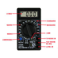 Penjualan Langsung Pabrik DT-830B DT830B LCD Digital Multimeter Voltmeter Ammeter Ohm Mini Tester Meter