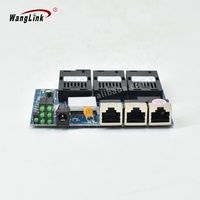 Commutateur POE passif OEM ODM 5-24V 3F3E 10/100M 3 RJ45 3 SC commutateur Ethernet fibre convertisseur de média 20KM équipement à fibre optique PCBA