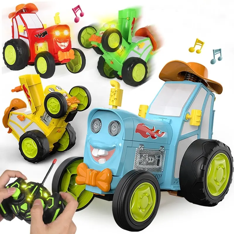 شاحنة لعبة مجسمة للرقص قابلة لإعادة الشحن سيارة مجسمة لعبة بجهاز تحكم عن بعد لهدايا أعياد الميلاد