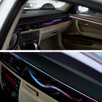 Sistema de Iluminación Interior para Auto Autowellus 12V 3-5W, E90 E92 E93 2005-2012, Estilo Galaxy de Lujo, Luz Ambiental para el Tablero y la Pantalla