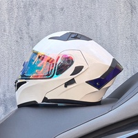 SLKE nouveau casque de moto rabattable à double lentille certifié DOT/3C utilisation universelle toutes saisons pour la sécurité