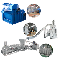 Complete set mechanische apparatuur voor het openen, compresseren en briketteren van meerdere grondstoffen