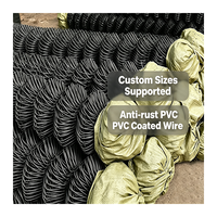 YC Venta al por mayor de cercas de alambre de diamante calibre 6, 9, 10, de 5, 6, 7, 8 pies, paneles de cercas de malla de PVC negra industrial en venta