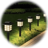 Nouvelle lampe solaire LED d'extérieur 2026 pour pelouse, petite maison, mini palais, cour, ambiance de jardin