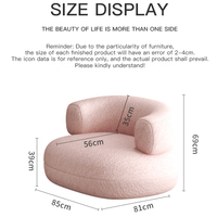Meubles de salon luxueux et légers Prix de gros Excellent canapé-chaise simple en tissu rose confortable et personnalisé pour se détendre