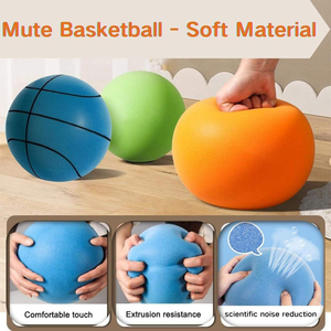 Customized Logo Indoor Soft Basketball Noise-Reducing Silent Basketball for for Kids-Home Use <b>Training</b> <b>Ball</b> with Safe Bounce - Product Image 3