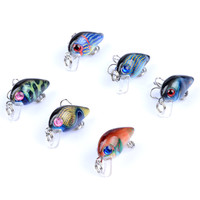 Leurre de pêche peint à la main, mini crankbait, modèle Chubby 3cm/1.5g, appât vivant, leurre de poisson réaliste sans hameçons, e-commerce transfrontalier