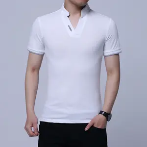 Áo thun ngắn tay cho nam mới M-5XL Áo sơ mi cổ đứng mùa hè hợp thời trang phiên bản Hàn Quốc