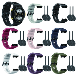Correa de Repuesto de Silicona Suave Azul para Reloj Inteligente <span class=keywords><strong>Huami</strong></span> <span class=keywords><strong>Amazfit</strong></span> T-Rex <span class=keywords><strong>2</strong></span> - Product Image 1