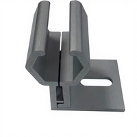 Pince centrale réglable en aluminium pour panneaux solaires, pour systèmes de montage photovoltaïque, traitement de surface anodisé, durable, antirouille