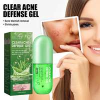 EELHOE Gel de défense contre l'acné à l'aloe vera crème de soin hydratante, apaisante et apaisante contre les imperfections
