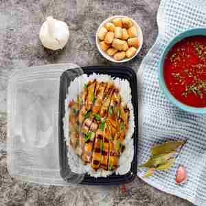 500 650 750 1000 ML Hot Selling Transparent/Black Rectangular Disposable Plastic Food <b>Container</b> Lid PP Microwaveable Lunch Box - Product Image 3