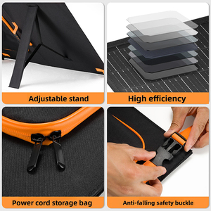Fuente de Alimentación para Exteriores Resistente al Agua, 100W 200W 300W 400W 550W, Solar Plegable Portátil con Bolsa de Almacenamiento - Product Image 6
