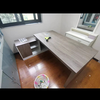 Fabrication de meubles de bureau Table de PDG traditionnelle luxueuse Bureau en L exclusif Boss