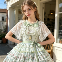 Robe Lolita JSK Élégante Princesse Longue Jupe Femme Adulte Style Pastoral Lac des Cygnes Doux Quotidien Costume Cosplay
