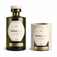 Étiquettes personnalisées haut de gamme pour bouteilles d'huile d'olive pure, impression dorée en relief, autocollants adhésifs pour emballage d'huile extra vierge, étiquettes alimentaires