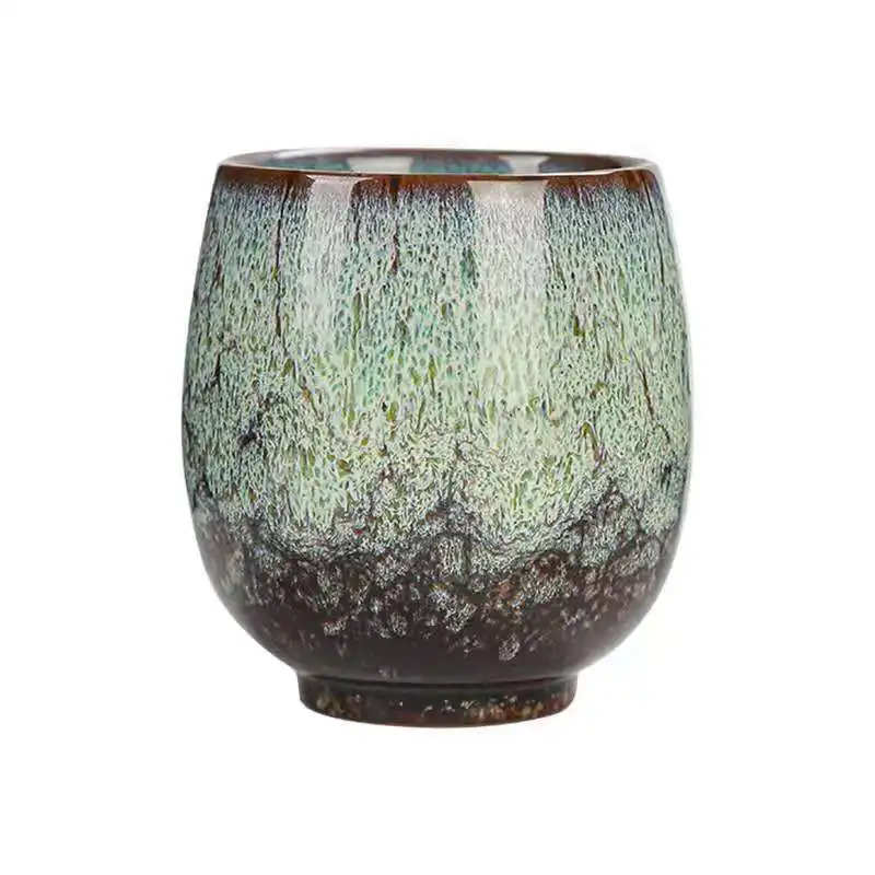 Stoneware Handmade Ceramic Coffee Cup Chinese Kong Fu Tea Cup Customized Logo 170ml Tea Cups Water Mugs
