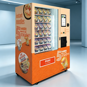 15.6 Inch Touchscreen Instant Noodles Vending Machine Water Dispenser Smart Vending Kiosk Built‑In Hot Water <b>For</b> Wholesale Buyer - Product Image 1