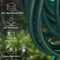 Tuyau d'arrosage de jardin anti-âge à 3 couches, tuyau d'irrigation flexible résistant aux UV, 25 bars