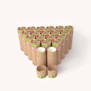Tube de papier Kraft personnalisable de qualité supérieure emballage de papier déodorant recyclé pour emballage de cylindre cosmétique de baume à lèvres <span class=keywords><strong>UKAI</strong></span> - Product Image 5