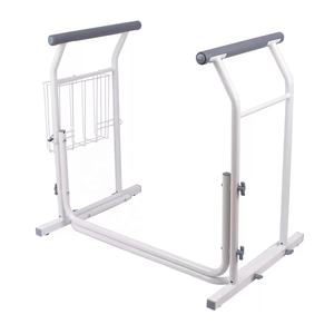 Reposabrazos de Seguridad para Inodoro con Cesta de Almacenamiento (Material PVC, Capacidad 150 kg), Ayuda a las Personas Mayores a Levantarse del Asiento del Inodoro - Product Image 2