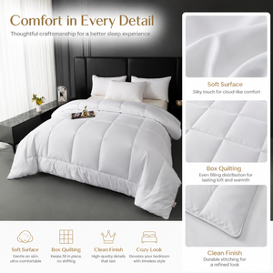 Ensemble de literie en tissu brossé écologique 255x220cm, housse de couette, ensemble de couette durable pour hôtel - Product Image 4